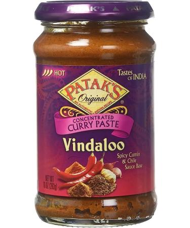 Patak's Vindaloo Spice Paste - 283g (Pack of 2) | Authentic Indian Recipe | Aromatic Hot & Spicy Flavor - Buy Online on GoSupps.com