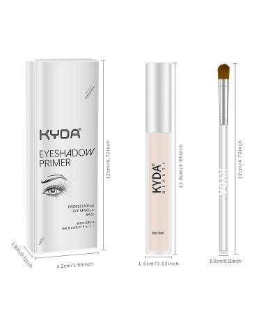 FREEORR 2PCS Matte Eyeshadow Primer Base Kit - Long Lasting & Waterproof Eye Shadow Base Cream - #01 Bright - Liquid Makeup Primer - Buy Online on GoSupps.com