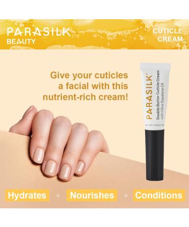 Parasilk Beauty Double Butter Cuticle Cream | Hydrate & Nourish Dry Cuticles with Superior Antioxidant Oils - Buy Online on GoSupps.com