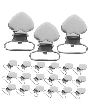 FRCOLOR 120 StK Peach Heart Snable Clip Pacifier Holder - Rustproof Steel Fastening Clips for Cushions & DIY Teething Clip | Ideal for Newborns - Buy Online on GoSupps.com