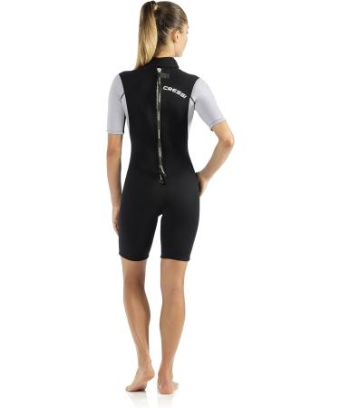 Cressi Black/White Medium Neoprene Shorty Wetsuit for Scuba Diving and Snorkeling - Women's Size Medium - Buy Online on GoSupps.com