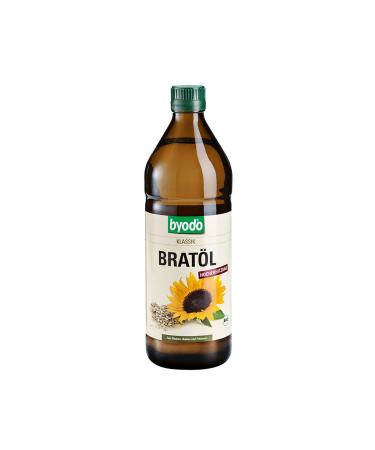 BYODO BIO-Brat l Classic - High-Oley Sunflower Oil for Roasting & Grilling | Vegan No Sugar Additives | 0.75L Bottle - Buy Online on GoSupps.com