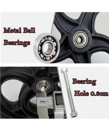 Wheelchair Front Wheel 5Inch 6Inch 8Inch Wheelchair Front Wheels Manual Wheelchair Replacement Wheels Solid Wheels 1 Pair/Black/6Inch(5Inch) 5Inch Black - Buy Online on GoSupps.com