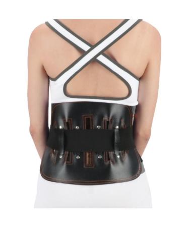 Lumbar Support Fixed Belt Breathable Waist Fixed Corrector Smoothing Band (Black M) Black M
