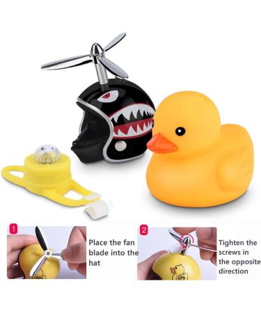 NEKRASH Duck Bike Bell with LED Light - Cute Rubber Duck Bicycle Horn for Kids & Adults - Buy Online on GoSupps.com