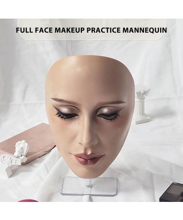  Cryfokt 5D Silicone Reusable Makeup Mannequin Face Board with 20ml Makeup Remover Oil Eyeshadow for Complete Practice - Buy Online on GoSupps.com