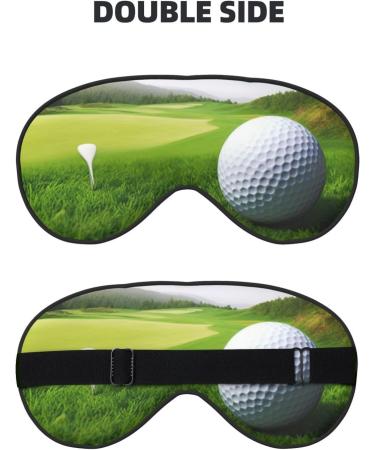 Shop Golf Sport Printed Soft Eye Mask - Zero Eye Pressure Travel Blackout Sleeping Mask - Buy Online on GoSupps.com