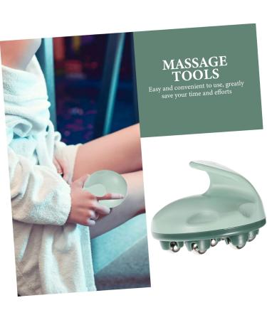 Minkissy 4 Roller Ball Massage Device - Portable Neck & Body Massager for Lymphatic Relief | Hand & Foot Massager | 4-Piece Green Set 10.5x9x8 cm - Buy Online on GoSupps.com