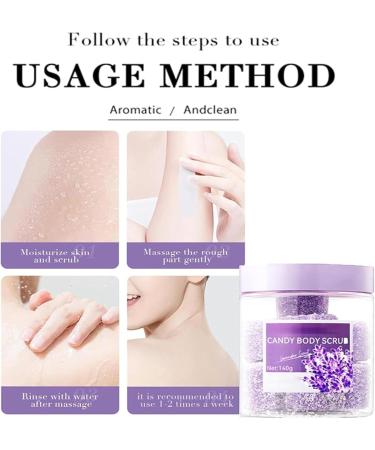 Veenourish Glow Sugar Scrub Glow Sugar Face Scrub Exfoliating Face Wash Clean Sugar Body Scrub Sugar Scrub for Body Face Feet Scrub for All Body (Lavender Avocado Pink) - Buy Online on GoSupps.com