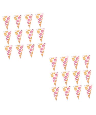 Ipetboom 100 Pcs Popcorn Bag Popcorn Cone Bags Cookie Packaging Bags Cardboard Popcorn Boxes Candy Cone Bags Clear Gift Bag Clear Packing Bags Party Child Christmas Biscuit Paper