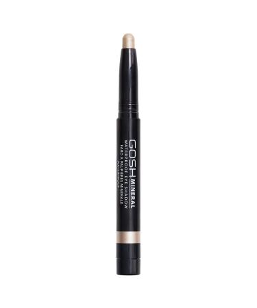 GOSH Mineral Waterproof Eye Shadow I rotating eye shadow pencil with creamy texture for easy application & intense color result I waterproof long-lasting & fragrance-free I 011 Vanilla Highlight - Buy Online on GoSupps.com