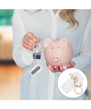 Clear Lip Balm Holder Keychain - 4Pcs Stylish Lipstick Holder for Easy Carry | Shop Internationally - Buy Online on GoSupps.com