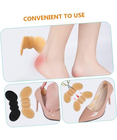 FRCOLOR 4 Pairs Butterfly High Heel Cushions - Self-Adhesive Silicone Shoe Inserts for Women - Comfortable Heel Grips & Liners (10x4CM - Buy Online on GoSupps.com