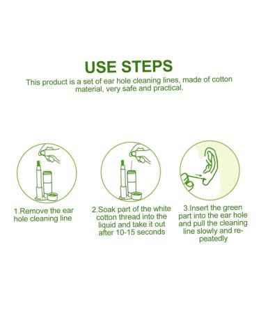 DOITOOL Ear Piercing Cleaning Line - Professional Earring Hole Cleaner - Thin Cotton Thread - Green Detergent - 12 Boxes - Buy Online on GoSupps.com