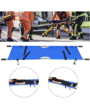 BHDK Folding Portable Stretcher Emergency Patient Mover Stretcher Rescue Quicklitter Travel Size Transport for Hospital Clinic Home Sports venues Ambulance (Blue)(1) - Buy Online on GoSupps.com