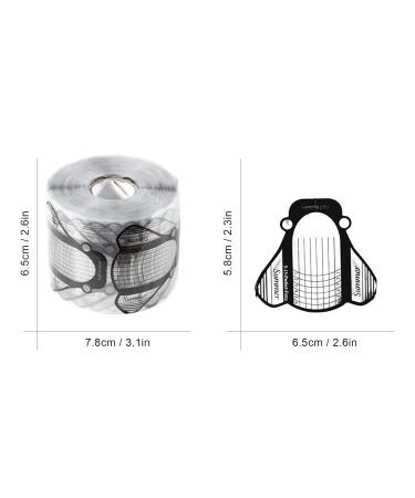 500 Pieces Self-Adhesive Nail Form Stickers | Nail Art Accessories for Perfect Extensions - Buy Online on GoSupps.com