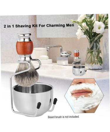 Buy Minkissy 3-Piece Shaving Brush Holder Set - Stylish Stand for Razor & Brushes - Perfect Gift for Friends - Vertical Design - Buy Online on GoSupps.com