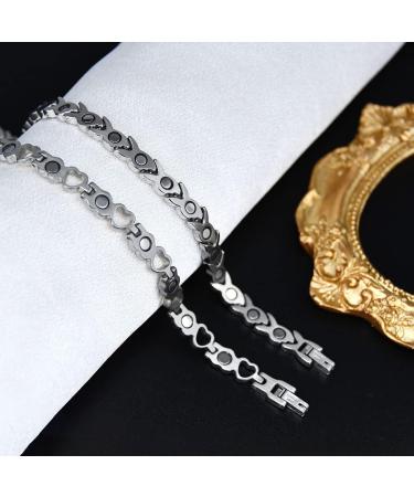 Buy Vicmag Titanstahl Magnet Hardship Bands for Women - Ultra-Strong Magnets Stylish Design Gift Box & Adaptation Tool - Siber & Gold 2 Pieces - Buy Online on GoSupps.com