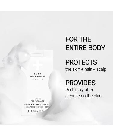 ILES FORMULA Haute Performance Hair & Body Cleanse Mini - Sulfate Silicone & Paraben Free - Nourish & Gently Cleanse (50 ML) - International Shipping Available - Buy Online on GoSupps.com