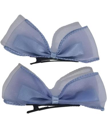 Muloo Cute Bowknot Shape Hairpins Hot Girls Glitter Bowknot Hair Clip Spring Summer Hair Clip for Woman Ponytail Hair Clip Blue - Buy Online on GoSupps.com