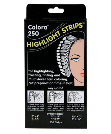 Colora 250 Highlight Strips 4x7 (6 Pack) 6 Count (Pack of 1)