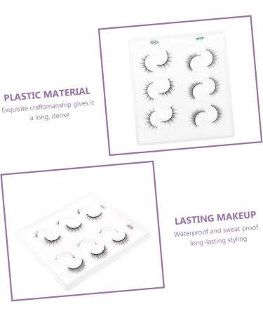 FRCOLOR Lashes Kit 6 Pairs Three-dimensional false eyelashes faux lashes cat eyes lashes Beauty Eyelashes Girl Makeup Eyelashes thick eyelashes Girl Cosmetics False Lashes natural fiber - Buy Online on GoSupps.com