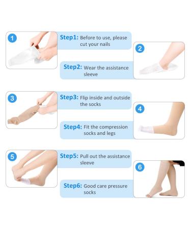 Yisemeya Medical Compression Stockings for Men & Women - 20-30 mmHg Support Socks for Varicose Veins & Edema - Available in Beige & Black - Buy Online on GoSupps.com