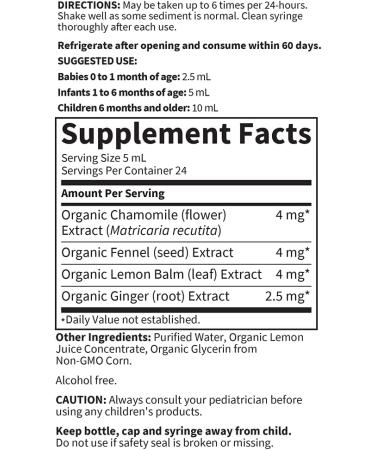 Garden of Life Baby Gripe Water 4 fl oz - Natural Relief for Infants - Buy Online on GoSupps.com
