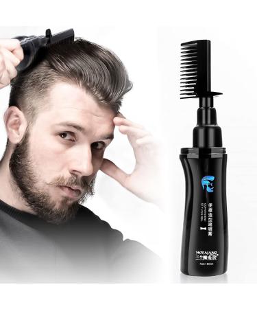 VOLLUCK Hair Gel for Men  2 In 1 Hair Wax Gel With Comb Mens Hair Styling Wax Gel Cream with Integrated Styling Comb  Convenient Hair Products for All Hair Types 6.3 Fl Oz