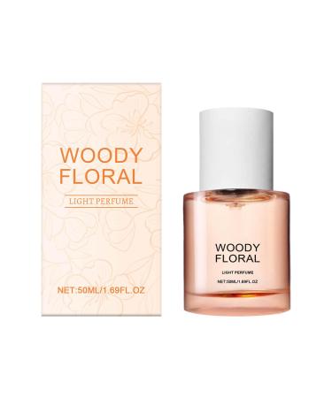 Perfumes for Women Woody Floral Eau de Toilette Lasting Romantic Skincare Eau De Parfum Captivating Body Mist Suitable for All Skin Types Perfume Gift for Women 50mL 10.2X4.9X4.9CM Pink