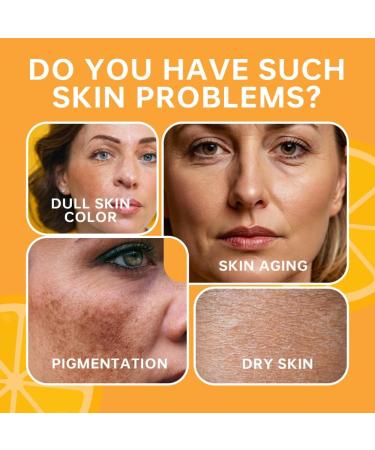 2PCS Vitamin C Facial Serum Lifting and Firming Whitening and Anti-Aging Fade Spots and Reduce Wrinkles - Buy Online on GoSupps.com