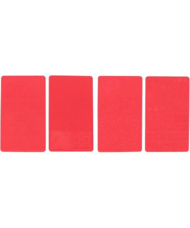 Nail Stamping Template Set - 4PCS 3D Relief Silicone Nail Art Tools for DIY & Salon Use - Perfect for UV Gel Nails - Buy Online on GoSupps.com