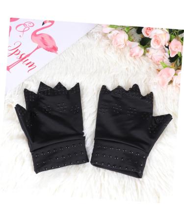 Buy Healvian 2 Pairs Black Bear Anti Pain Gloves | Therapeutic & Fingerless Design for Comfort | International Shipping Available - Buy Online on GoSupps.com