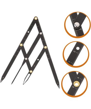 Healeved 3 Pcs Second Generation Scale Brow Stencils Eyebrow Measuring Rulers Eyebrow Tools Stainless Steel 25x5x0.6cmx3pcs Blackx3pcs - Buy Online on GoSupps.com