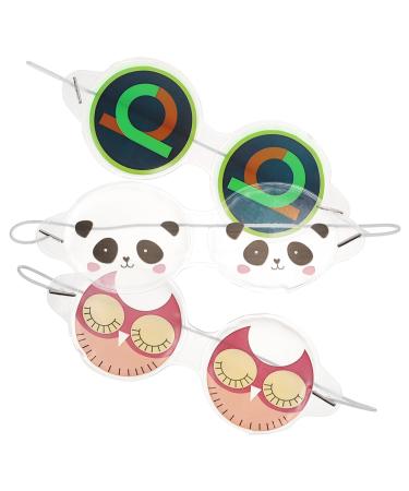 3st animal cold compress flap.Light-blocking eye protection flap for children Cooling masks Gel-eye mask cooling eye masks for children PVC student glasses fruit 1 piece (1 Pack) see illustration