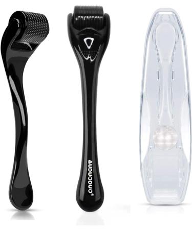 AUDUODUO 0.3mm Derma Roller with REAL SILVER Needles | Advanced Needle Alignment Technology | Microneedle 540 Beauty Roller for Skin Care, Anti-Wrinkles, Hair Loss, Stretch Marks, Body & Acne Scars - Buy Online on GoSupps.com