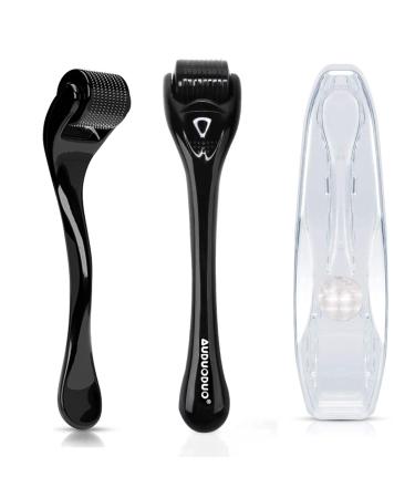 AUDUODUO Derma Roller 0.3mm with REAL SILVER Needles - Micro Needle Roller 540 for Skin & Hair Care - Best for Anti-Aging & Rejuvenation - Buy Online on GoSupps.com
