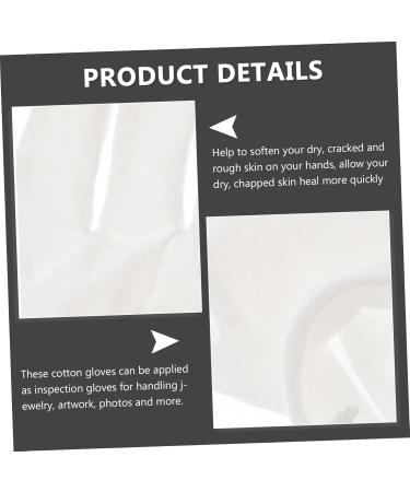 Housoutil 15 Pairs Overnight Moisture Gloves Stretchable Gloves Sleeping Gloves Dry Hands Spa Gloves Hands Night Mittens Hands Care Mittens Black Winter Men Bottle Running White Cotton Miss - Buy Online on GoSupps.com