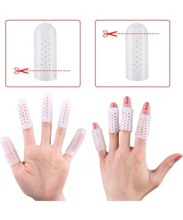 Yimanduo Silicone Finger Cots (10 Pieces) for Arthritis, Trigger Finger, Corn, Blister - Gel Support Sleeves - Buy Online on GoSupps.com