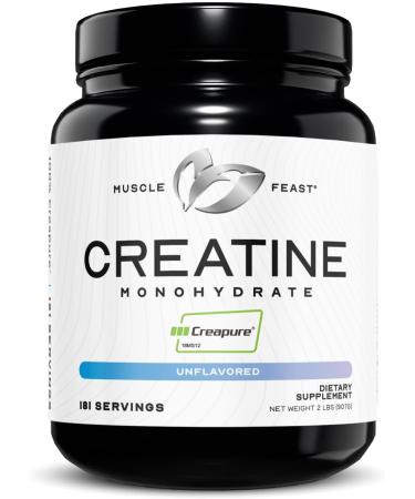 Muscle Feast Creatine + Isolate Bundle: 1 Creatine Powder (Unflavored 2lb) + 1 Whey Protein Isolate (Vanilla 2lb) | Premium Supplements Vegetarian Gluten Free - Buy Online on GoSupps.com