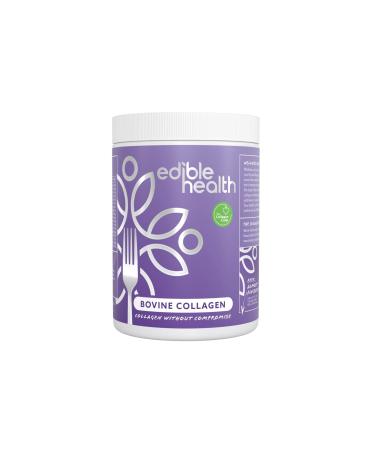 Edible Health - Hydrolysed Bovine Collagen Powder - Types 1 and 3 Protein Peptides 18 Amino Acids - Paleo Keto Kosher Halal - UK & EU Certified Supplement - 400g Tub 30-Day Supply 400g. Tub