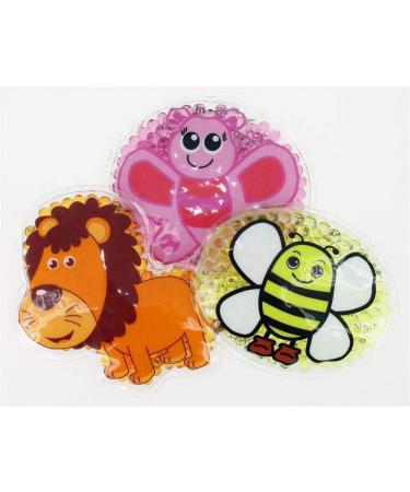 3 cooling pads lion butterfly bee heat pad multiple compress cooling pad children warm cool animal motif