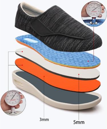 Plantar Fasciitis Shoes for Men | Adjustable Orthopedic Slippers for Diabetic & Swollen Feet Relief | Fashionable and Comfortable Walking Sneakers - Buy Online on GoSupps.com