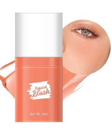 Soft Cream Blush Makeup  Liquid Blush for Cheeks  Peach Matte Blush Liquid  Natural Looking Waterproof Lightweight Breathable Feel  Sheer Flush Of Color Long-Wearing Dewy Finish 0.27 Fl Oz  Valentines' Day Gifts for Wome...