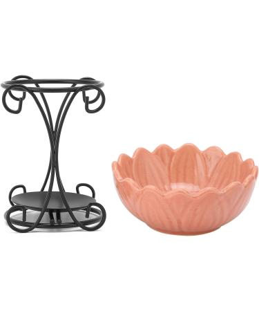 Syrisora Aroma Furnace Iron 70ml Essential Oil Furnace with Ceramic Bowl for Indoor Home Office Gym Studio Decoration (Pink) - Buy Online on GoSupps.com