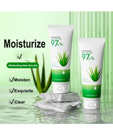 Organic Aloe Vera Gel - Travel Size Cooling & Soothing Relief for Face & Body | Instant Hydration & Sunburn Care - Buy Online on GoSupps.com