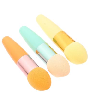 Housoutil 3pc Eye Makeup Brush Concealer Sponge Travel Makeup Brush Makeup Sponges for Foundation Lip Brush Makeup Powder Brush Makeup Brush Tools Makeup Tools Shadow Natural