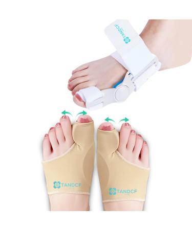 TANDCF bestlife Orthopedic Bunion Corrector for Women and Men- Adjustable With Silicone Inner Pad-Comfort Hammer Toe Straightener Corrector- Breathable  Medical-Grade Splint (TANDCF-3)