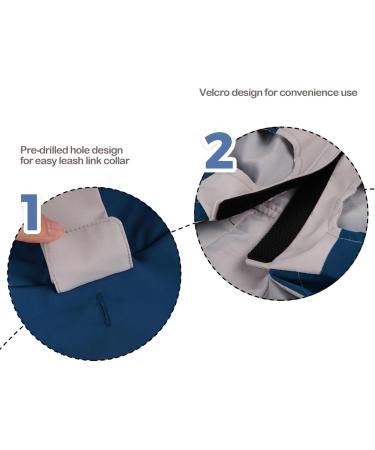 Shop BPS Waterproof Pet Rain Jacket | Hooded & Versatile for All Dog Sizes | 100% Polyester - BPS-16190AZ 6XL Blue - Buy Online on GoSupps.com