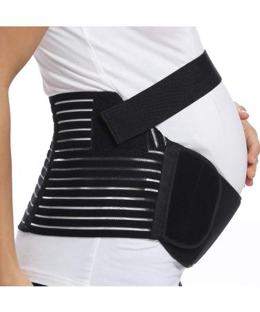 FITTOO Maternity Support Belt | Pregnancy Abdomen Belly Back Brace | Black X-Large | S-XXL Sizes - Buy Online on GoSupps.com
